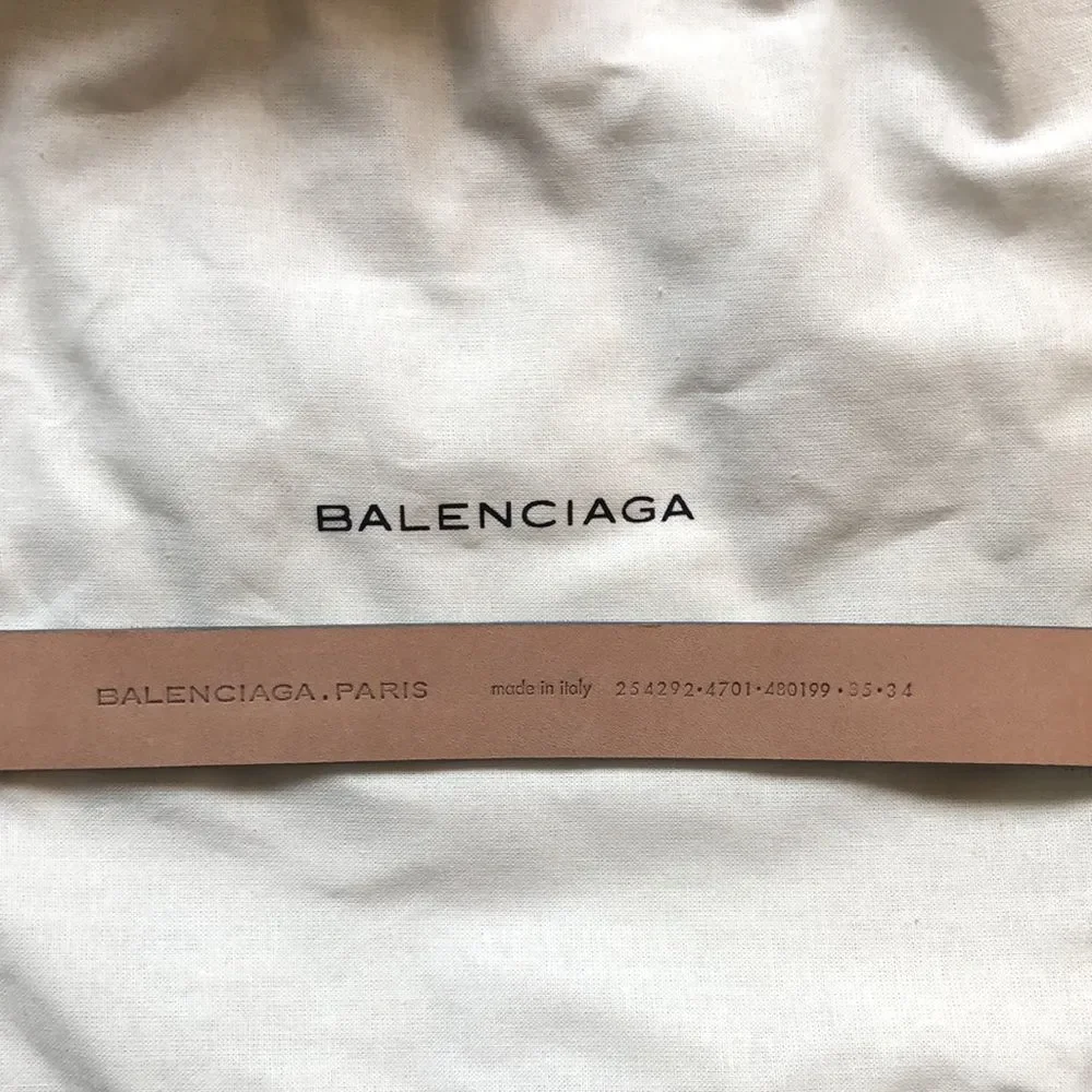 Balenciaga Sueded Leather Women’s Belt